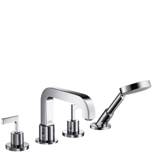 Bateria wannowa AXOR CITTERIO 4-otw., porętła proste, chrom 39446000