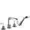 Bateria wannowa AXOR CITTERIO 4-otw., porętła proste, chrom 39446000