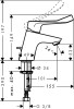 Bateria umywalkowa HANSGROHE FOCUS CARE 70 z długim uchwytem, chrom 31910000