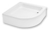 Brodzik półokrągły SCHEDPOL GRAWELLO 80x26cm, R=55cm, biały 3.015