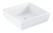 Umywalka nablatowa GROHE CUBE CERAMIC 40x40cm. Bez Otworu, Biały Pure Guard - 3948200H