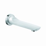 Wylewka wannowa KLUDI BALANCE WHITE 170mm, ścienna, biały / chrom 5250391