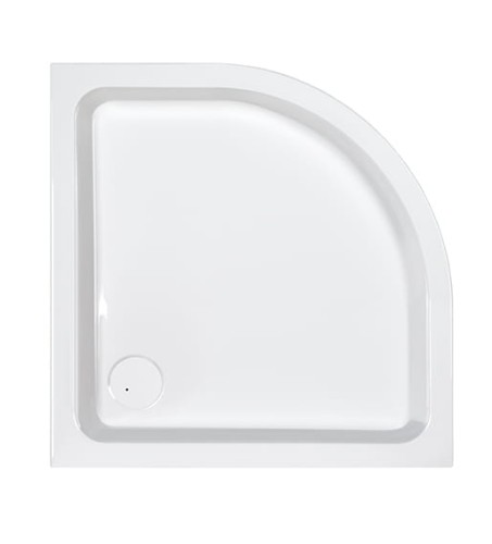 Brodzik półokrągły SANPLAST FREE LINE 80x80x15cm, biały 615040222001000