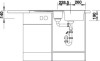 Zlewozmywak granitowy BLANCO ZIA 6 S 100x50 cm, z korkiem aut., antracyt, PuraDur 514740
