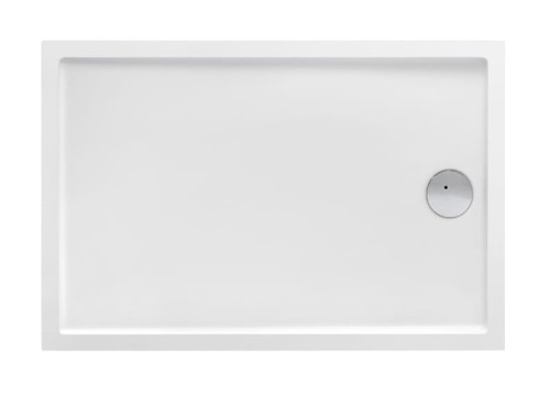Brodzik prostokątny ROCA GRANADA COMPACT 100x80x13cm, z syfonem i nogami, biały A276264000