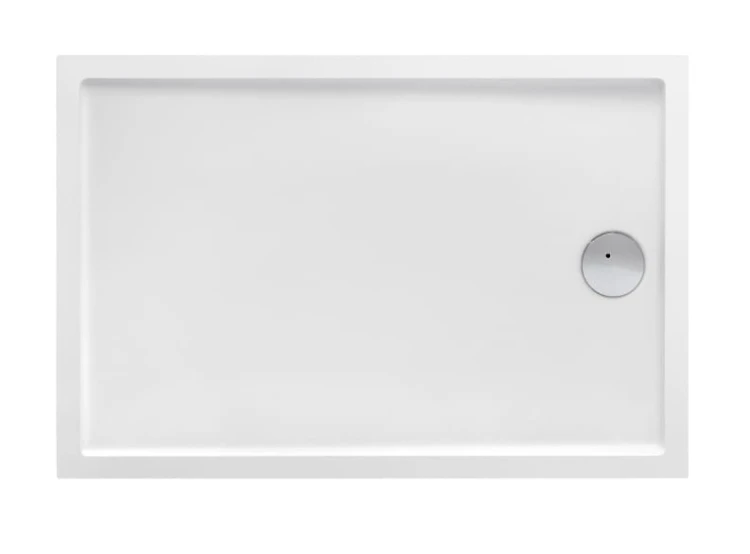 Brodzik prostokątny ROCA GRANADA COMPACT 100x80x13cm, z syfonem i nogami, biały A276264000