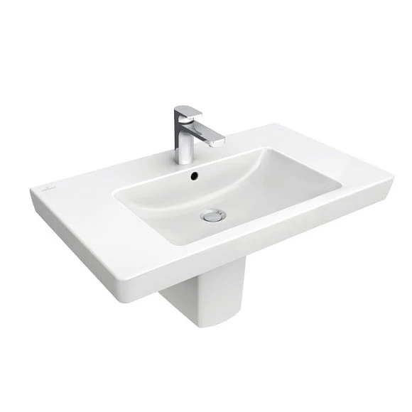 Umywalka VILLEROY&BOCH SUBWAY 2.0 80x47cm, biała ceramicplus 717580R1