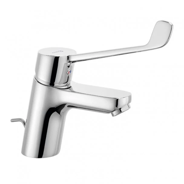 Bateria umywalkowa KLUDI PURE&EASY CARE, stojąca, z korkiem, chrom 372870565