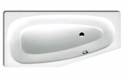 Wanna asymetryczna KALDEWEI MINI 157x75 prawa emaliowana biały 224600010001
