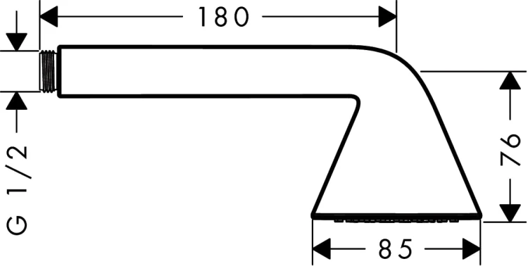 Słuchawka prysznicowa AXOR SHOWERS Front 1jet, chrom 26025000