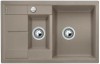 Zlewozmywak granitowy BLANCO METRA 6 S COMPACT 78x50 cm, z korkiem aut., tartufo, PuraDur 517353
