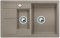 Zlewozmywak granitowy BLANCO METRA 6 S COMPACT 78x50 cm, z korkiem aut., tartufo, PuraDur 517353