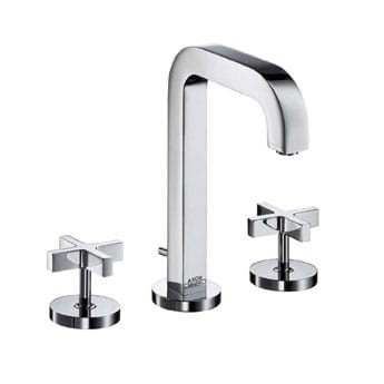 Bateria umywalkowa AXOR CITTERIO 3 otworowa, uchywyt krzyżowe, bez płytki, chrom 39133000