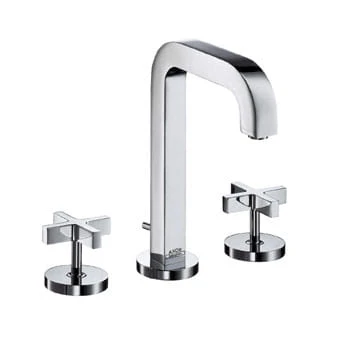 Bateria umywalkowa AXOR CITTERIO 3 otworowa, uchywyt krzyżowe, bez płytki, chrom 39133000