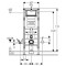 Stelaż podtynkowy do WC GEBERIT DUOFIX SIGMA H=112cm, dla niepełnosprawnych 111.350.00.5