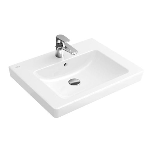 Umywalka VILLEROY&BOCH SUBWAY 2.0 60x47cm, biała ceramicplus 711360R1