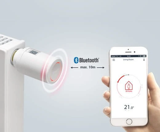 Głowica termostatyczna DANFOSS LIVING ECO 2 Bluetooth, elektroniczna, 2 czujniki temperatury (adapter RA-N i M30x1,5) 014G1001