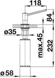 Dozownik BLANCO TORRE, chrom 512593