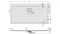 Brodzik prostokątny SANPLAST SPACE 90x150x3cm, akrylowy, biały, pro safe 615110013001002