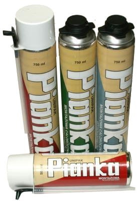 Pianka montażowa aplikator wężykowy 750 ml UNIPAK 6800750