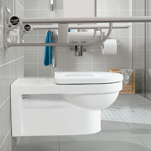 Deska WC VILLEROY&BOCH OMNIA ARCHITECTURA Vita, dla niepełnosprawnych, wolnoopadająca, biała 9M51B1