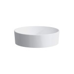 Umywalka nablatowa KARTELL BY LAUFEN okrągła fi 42cm, SaphirKeramik, biała H8123310001121