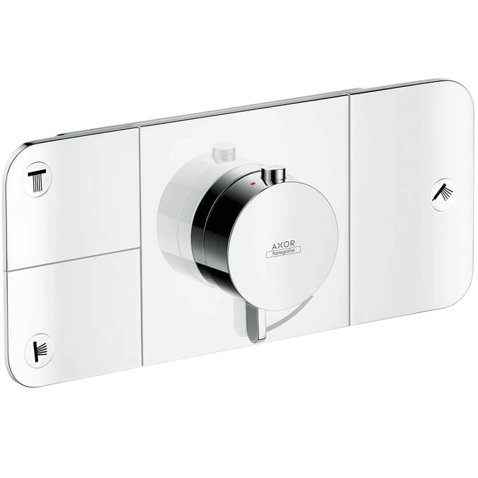 Moduł z termostatem (bateria) AXOR ONE do 3 odbiorników, podtynkowy, el. zewnętrzny, chrom 45713000