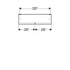 Szafka z lustrem KOŁO NOVA PRO PREMIUM 59x18x85cm Wisząca 2D Lava Mat 501.348.00.1