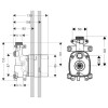 Moduł z główką prysznicową AXOR SHOWER COLLECTION el. wewnętrzny (podtynkowy) 10650180