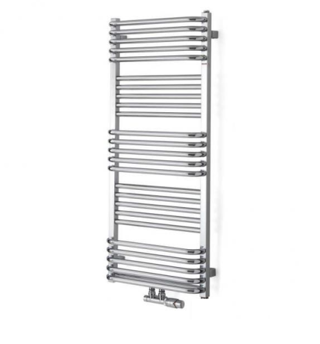 Grzejnik TERMA POLA L=60cm, H=78cm, 466W, przyłącze SX, biały WGPAL0780600FA-MK-916-SX