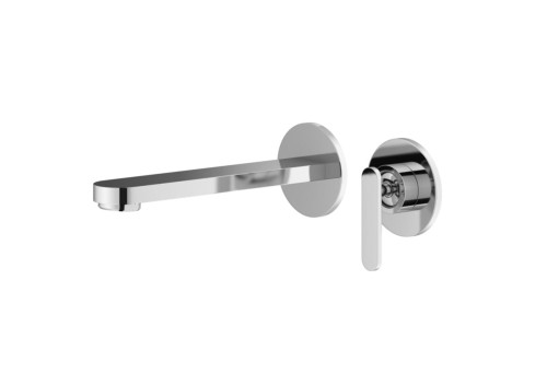 Bateria umywalkowa KOHLMAN BOXINE podtynkowa, wylewka 17cm, chrom QW180B