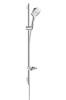 Zestaw natryskowy HANSGROHE RAINDANCE SELECT E120 EcoSmart Unica S Puro 0,90m, chrom/biały 26623400