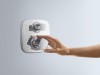 Bateria natryskowa HANSGROHE ECOSTAT E podtynkowa, termostatyczna, el.zew., z zaworem odc-przeł., chrom 15708000