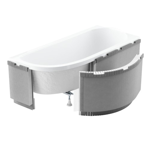 Obudowa LED, uniwersalna SCHED-POL do wanien półokrągłych 240x58cm 1.040-LED