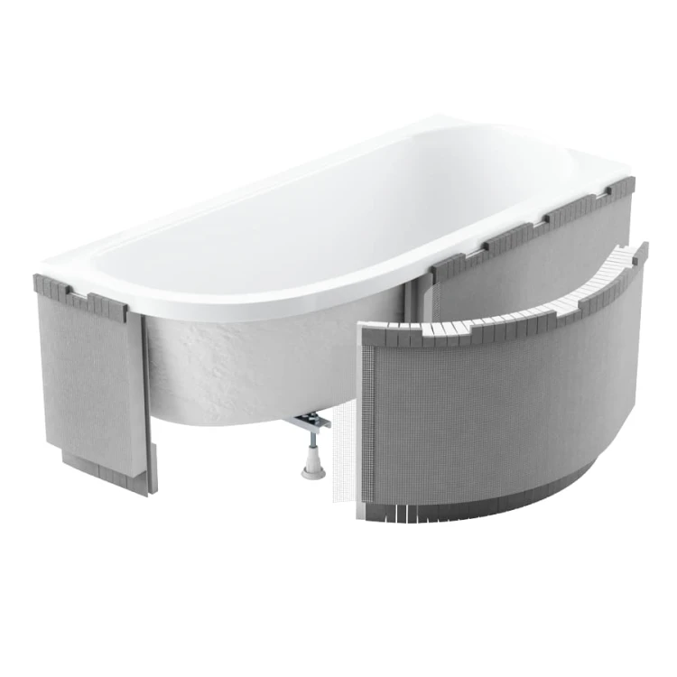 Obudowa LED, uniwersalna SCHED-POL do wanien półokrągłych 240x58cm 1.040-LED