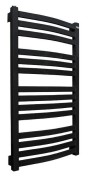 Grzejnik łazienkowy wygięty GORGIEL EBRO W 145x53cm, moc 665W ciemny granit mat 10115143261106
