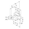 Bateria wannowa KLUDI PURE&SOLID ścienna, chrom  346810575