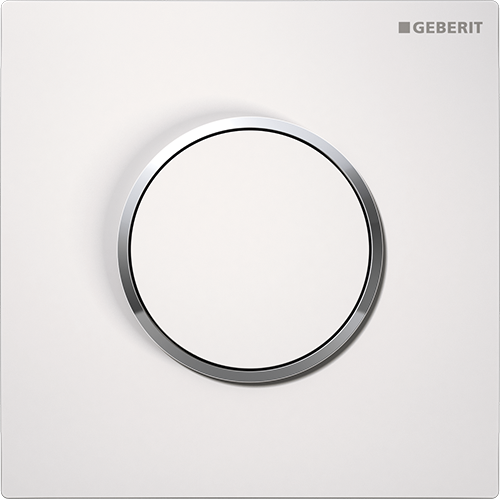 Przycisk spłukujący GEBERIT SIGMA 10 do pisuaru biały/chrom połysk 116.015.KJ.1