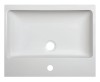 Umywalka nablatowa SANPLAST FREE MINERAL Unb-M/FREE 50x40x10cm, bez przelewu, biała 640280110001000