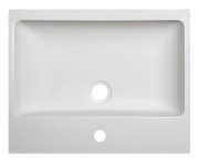 Umywalka nablatowa SANPLAST FREE MINERAL Unb-M/FREE 50x40x10cm, bez przelewu, biała 640280110001000