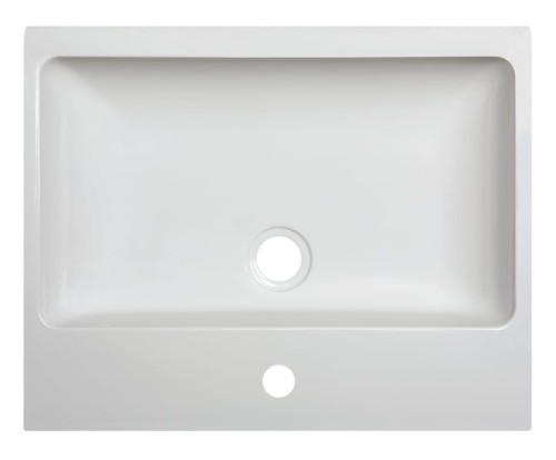 Umywalka nablatowa SANPLAST FREE MINERAL Unb-M/FREE 50x40x10cm, bez przelewu, biała 640280110001000