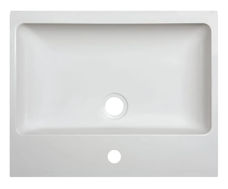 Umywalka nablatowa SANPLAST FREE MINERAL Unb-M/FREE 50x40x10cm, bez przelewu, biała 640280110001000