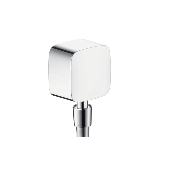 Przyłacze węża HANSGROHE FIXFIT PURAVIDA z przegubem kulowym i zaworem zwrotnym, chrom 27414000