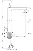 Bateria umywalkowa AXOR CITTERIO wysoka, chrom 39020000