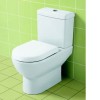 Spłuczka kompaktowa VILLEROY&BOCH SUBWAY, Przycisk Duo chrom, biała 77231101