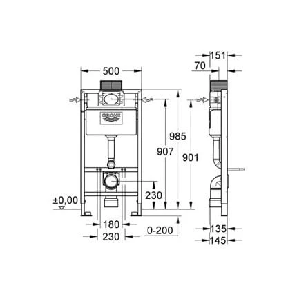 RAPID-SL-GROHE-do-miski-wc-wiszącej-bez-wsporników-100-cm-38525001