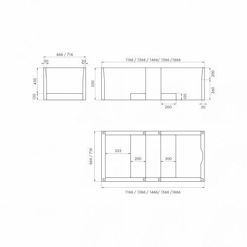 Nośnik styropianowy SCHED-POL do wanien 140-170x70cm emaliowanych i akrylowych 1.028
