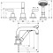 Bateria wannowa AXOR CITTERIO 4-otworowa, el.zew., chrom 39454000