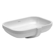 Umywalka podblatowa DURAVIT HAPPY D.2 52x38,5cm, bez otworu, biała 0457480000