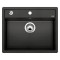 Zlewozmywak granitowy BLANCO DALAGO 6 61x51 cm, z korkiem aut., antracyt, PuraDur 514197